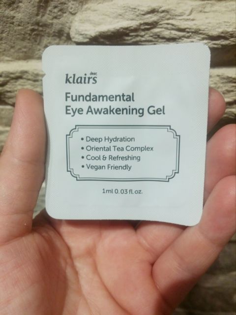 Klairs Fundamental Eye Awakening Gel, Żel pod oczy, Nawilżający