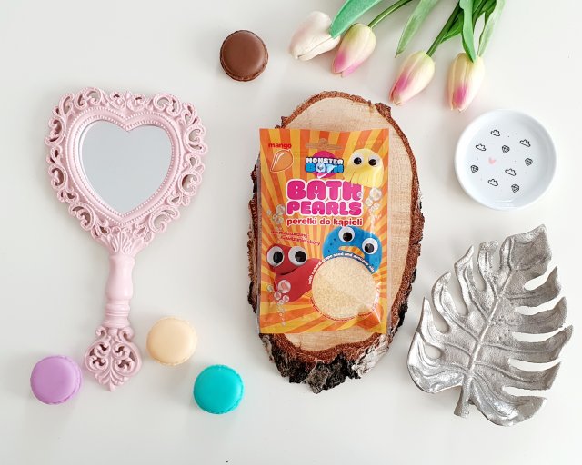 Marba Cosmetics Perełki do kąpieli, Monster Bath, Nawilżenie, Mango