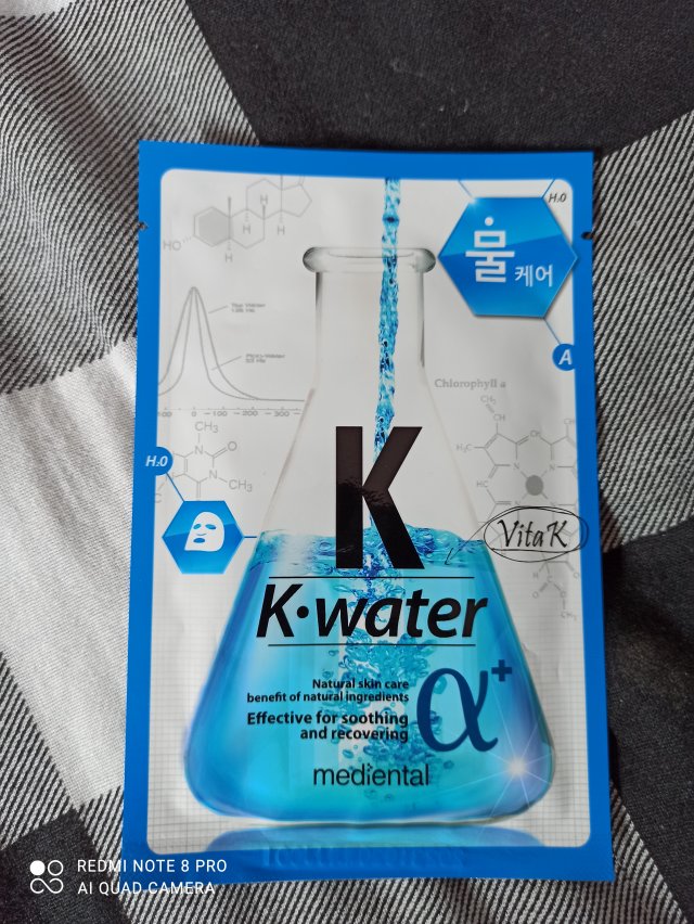 Mediheal Maska do twarzy w płacie, K-water, Alpha, Vita K