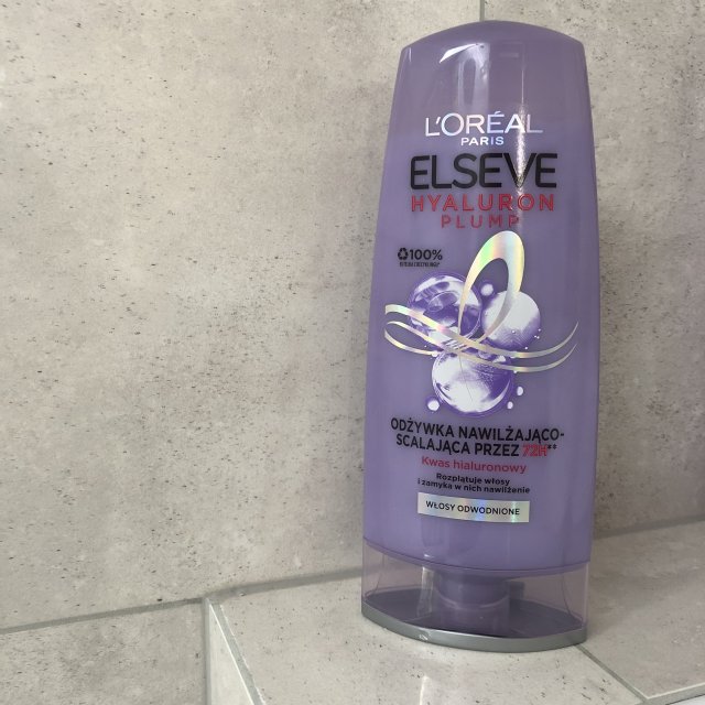 L'Oréal Elseve, Odżywka do włosów, Hyaluron Plump, Nawilżająco - scalająca, Włosy Odwodnione