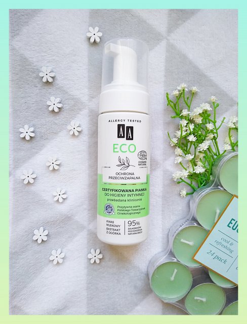 AA Eco, Pianka do higieny intymnej, Certyfikowana, Ochrona przeciwzapalna