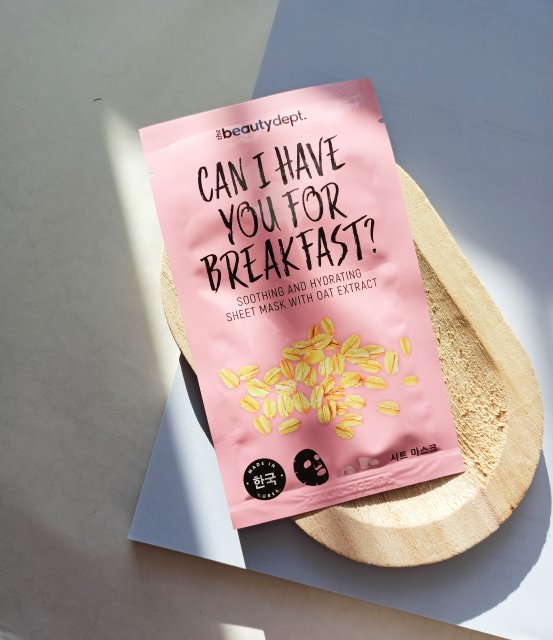 Orange Creatives Maska do twarzy w płacie, Can I Have You For Breakfast?, Wyciąg z płatków owsianych