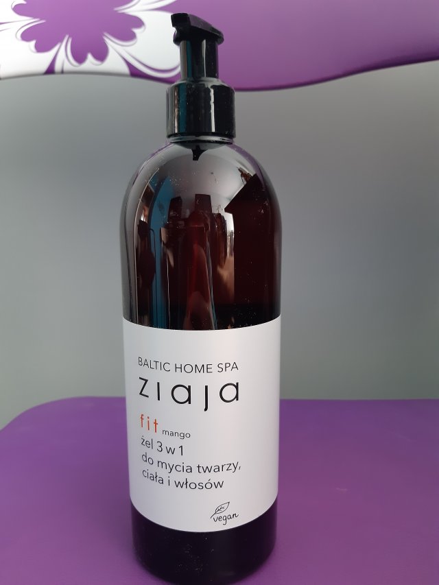 Ziaja Baltic Home SPA, Fit, Żel do mycia twarzy, ciała i włosów, 3w1, Mango