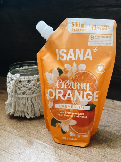 Isana mydlo w plynie creamy orange