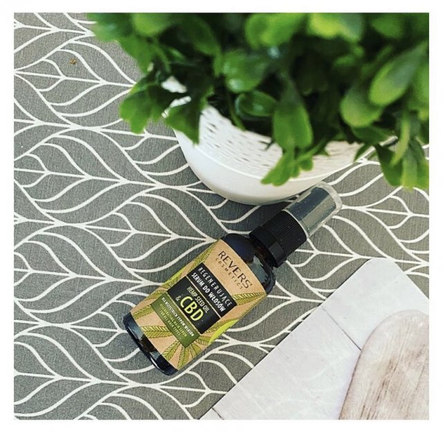 Revers Cosmetics Serum do włosów, Regenerujące, Z naturalnym olejem konopnym z CBD