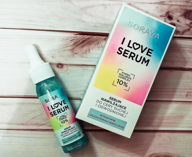 Soraya I Love Serum, Serum do twarzy, Nawilżające, Do cery suchej i odwodnionej, Intensywne i długotrwałe nawilżenie