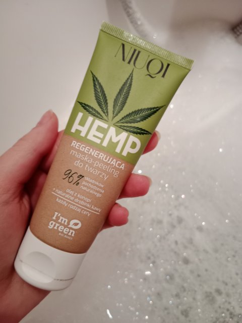 NIUQI Hemp, Maska-peeling do twarzy, Regenerująca, Każdy rodzaj cery