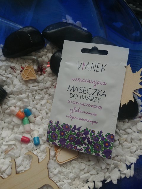 Sylveco Vianek, Maseczka do twarzy, Seria fioletowa, Wzmacniająca 