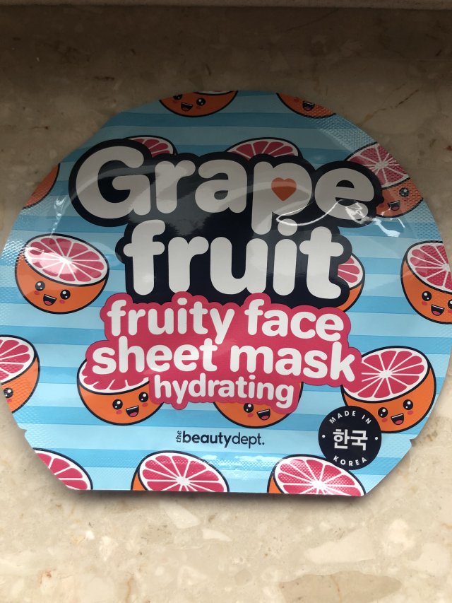 Grapefruit fruity face sheet mask- nawilżająca maska w płachcie 