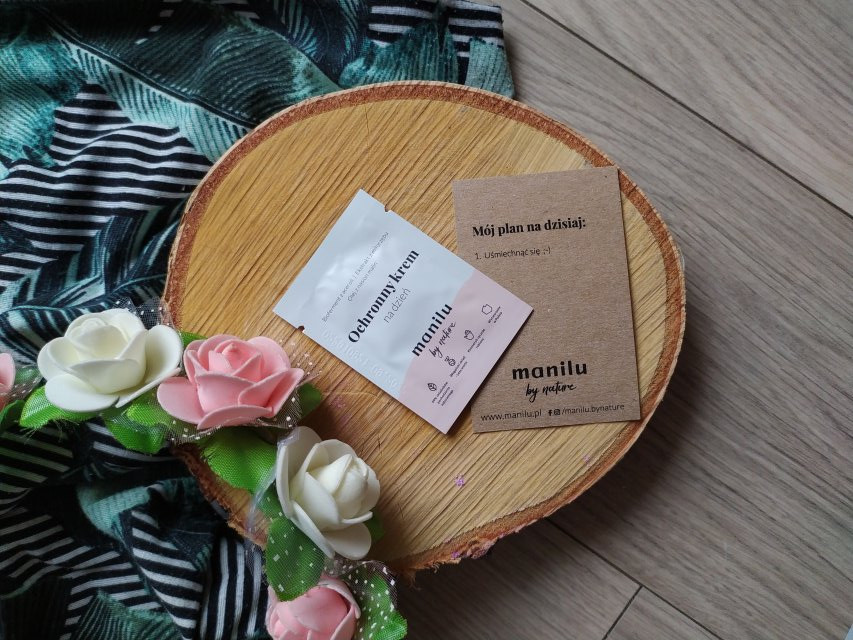 manilu Krem do twarzy, Ochronny, Na dzień, Bioferment z aceroli, ekstrakt z miłorzębu i olej z nasion malin