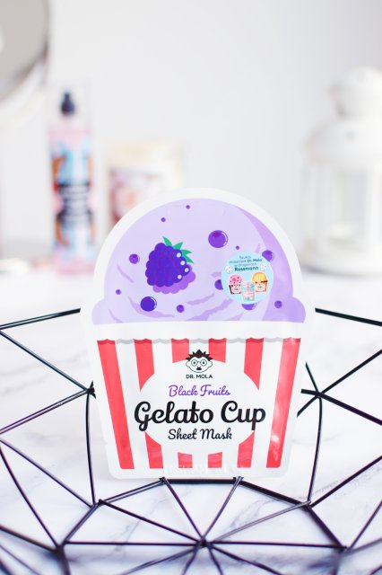 Dr. Mola Maska do twarzy w płacie, Gelato Cup Sheet Mask, Black fruits