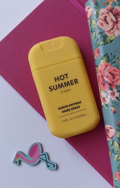 Hiskin Antybakteryjny spray do rąk, Hot Summer Citrus