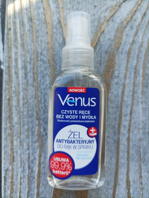 Venus Żel myjący do rąk, Antybakteryjny, Czyste ręce bez mydła i wody