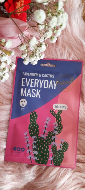 Dearboo Everyday Mask, Maska do twarzy w płachcie, Lavender & Cactus
