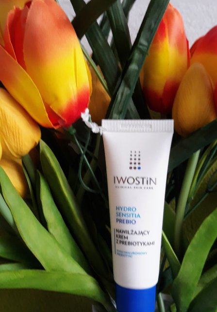 Iwostin Hydro Sensitia Prebio, Krem do twarzy, Z prebiotykami, Nawilżający