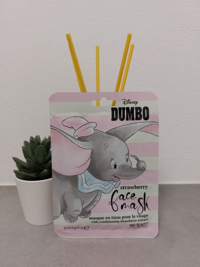 Mad Beauty Maska do twarzy w płacie, Disney, Dumbo, Strawberry 