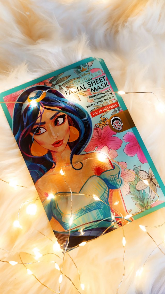 Action Maska do twarzy w płacie, Facial Sheet Mask, Disney Princess, Odświeżająca i nawilżająca, Jasmine