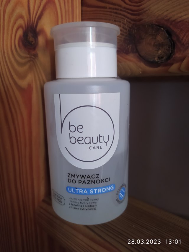 BeBeauty Zmywacz do paznokci, Ultra Strong, Z lanoliną i olejkiem z trawy cytrynowej