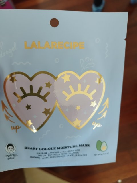 Lalarecipe Heart Goggle Moisture Mask, nawilżająca maska na okolice oczu 