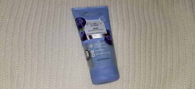 Bielenda Blueberry C-TOX, Mus do mycia twarzy, Nawilżająco-rozświetlający