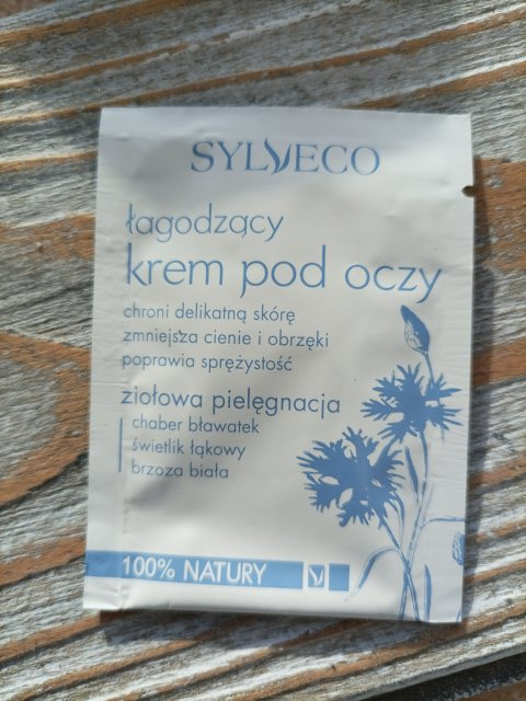 Sylveco Krem pod oczy, Łagodzący, Chaber, Bławatek, Świetlik łąkowy, Brzoza biała