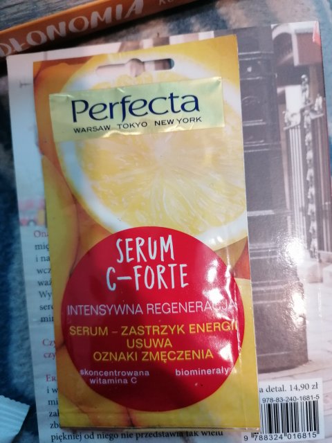 Perfecta Serum C-Forte, Serum do twarzy, Intensywnie regenerujące, Zastrzyk energii usuwający oznaki zmęczenia 