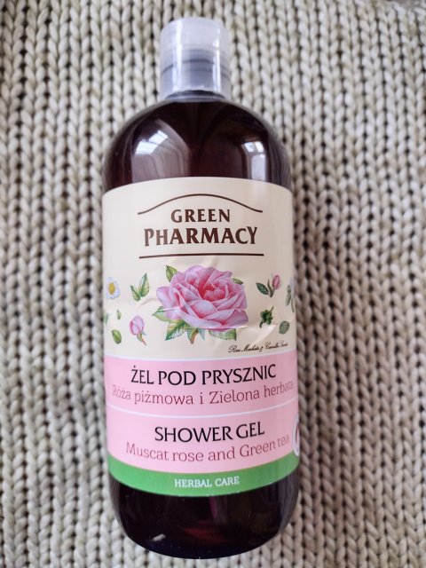Green Pharmacy Żel pod prysznic, Róża piżmowa i zielona herbata
