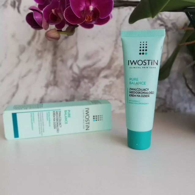 Iwostin Pure Balance, Krem do twarzy, Na dzień, Zwalczający niedoskonałości