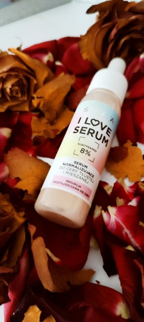 Soraya I Love Serum, Serum do twarzy, Normalizujące, Do cery tłustej i mieszanej, Niacynamid 8%, Redukcja przetłuszczania się cery