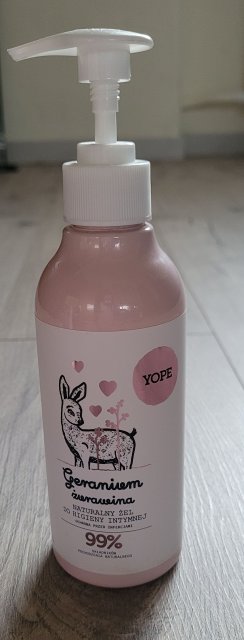 YOPE Żel do higieny intymnej, Naturalny, Geranium i żurawina