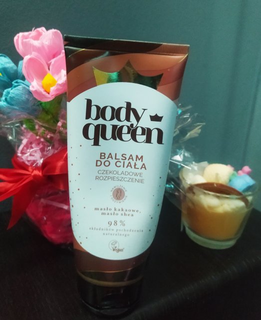 Body Queen Balsam do ciała, Czekoladowe rozpieszczenie, Masło kakaowe, masło Shea