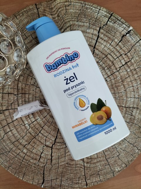 Bambino Rodzina, Żel pod prysznic, Hiperdelikatny, Mirabelka