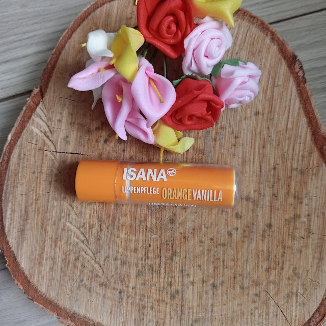 Isana Pomadka ochronna do ust, Orange Vanilla