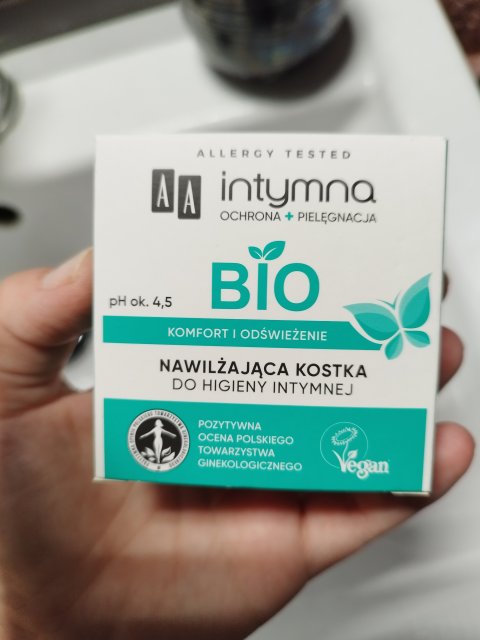 AA Bio,  Kostka do higieny intymnej, Nawilżająca