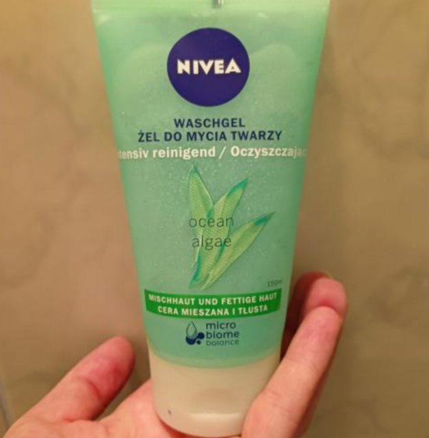 Nivea Żel do mycia twarzy, Oczyszczający, Ocean Algae, Cera mieszana i tłusta