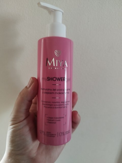 Miya Cosmetics mySHOWERgel, Żel pod prysznic, Naturalny, Z olejkiem makadamia