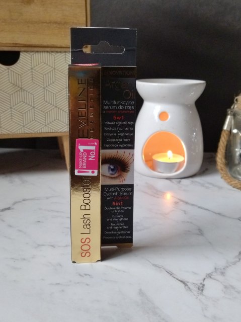 Eveline SOS, Lash Booster, Serum do rzęs z olejkiem arganowym 5 w 1, Argan Oil