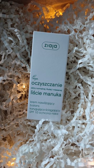 Ziaja Oczyszczanie, Liście manuka, Krem do twarzy, Nawilżający balans korygująco-ściągający