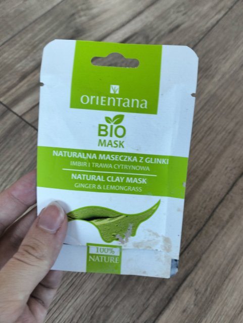 Orientana Maseczka do twarzy, Naturalna, Z glinki, Imbir i trawa cytrynowa