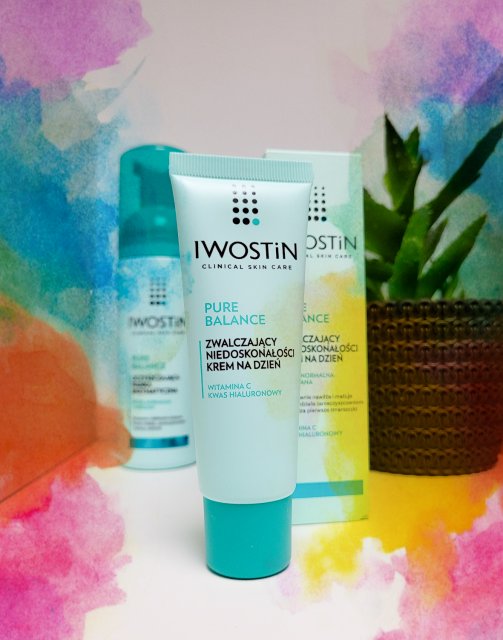 Iwostin Pure Balance, Krem do twarzy, Na dzień, Zwalczający niedoskonałości