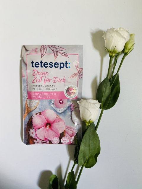 Tetesept Sól do kąpieli, Deine Zeit für Dich, Hibiskus i biała herbata