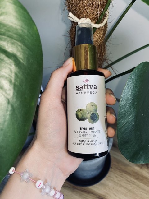 Sattva Wcierka do skóry głowy, Blask i miękkość, Henna i Amla