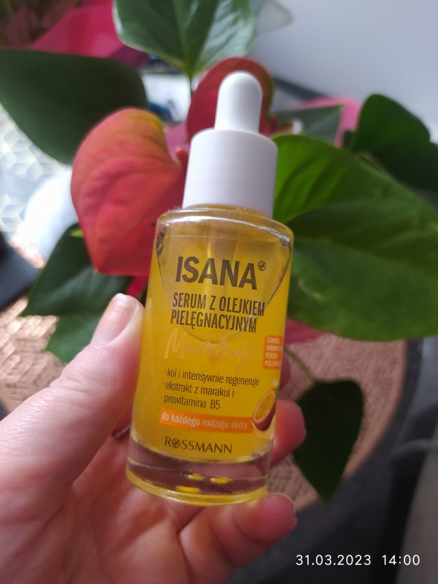 Isana Serum do twarzy, Z olejkiem pielęgnacyjnym, Marakuja, Do każdego rodzaju skóry