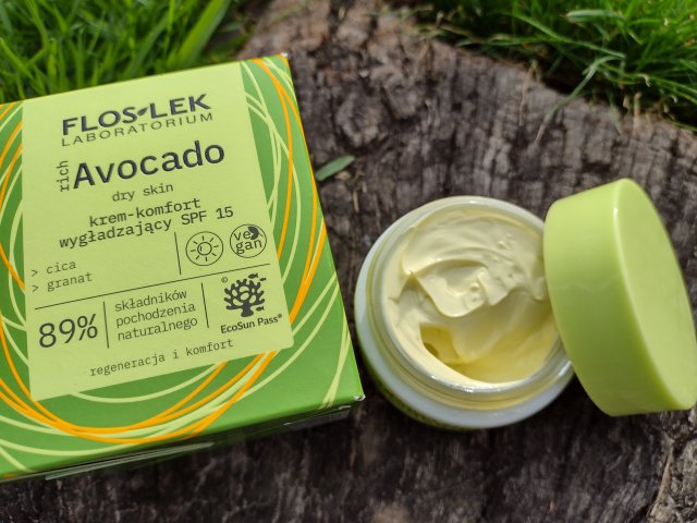 FlosLek Rich Avocado, krem - komfort wygładzający SPF 15