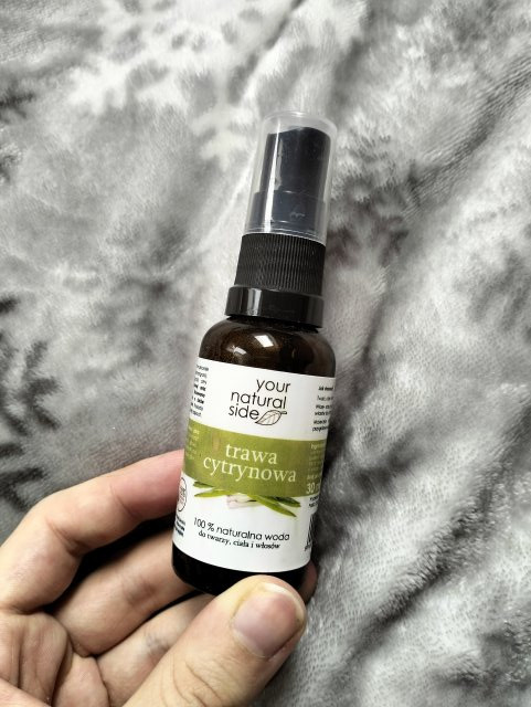 Your Natural Side Woda z trawy cytrynowej w sprayu, 100 % naturalna