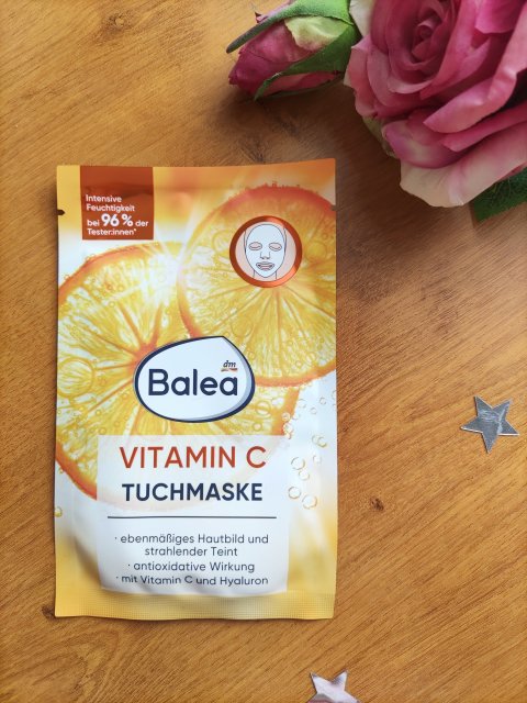 Balea Maska do twarzy w płacie, Vitamin C