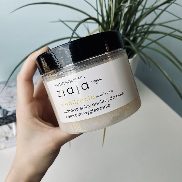 Ziaja Baltic Home Spa, Witalizacja, Peeling do ciała, Cukrowo-solny, Z efektem wygładzenia, Morela ume