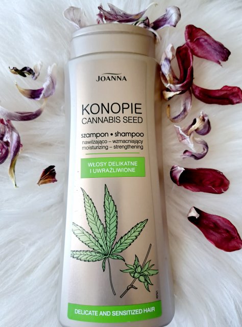 Joanna Konopie, Szampon do włosów, Nawilżająco - wzmacniający, Cannabis Seed, Włosy delikatne i uwrażliwione