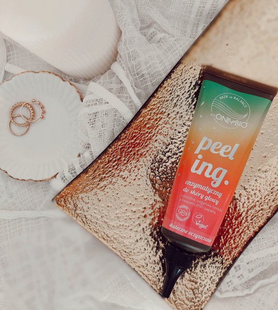 OnlyBio Hair Balance, Peeling enzymatyczny do skóry głowy, Kwasy AHA i papaina