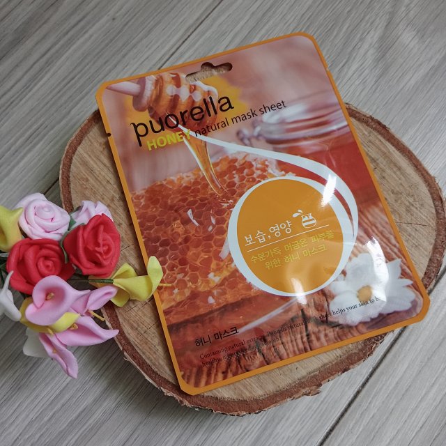 Puorella Maska do twarzy w płacie, Honey Natural Mask Sheet